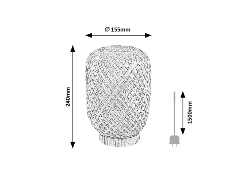Stolové svietidlo Rabalux 74016 1x25W E14 230V IP20